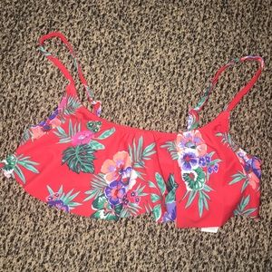 Old Navy swimsuit Bikini Top Large floral NWT